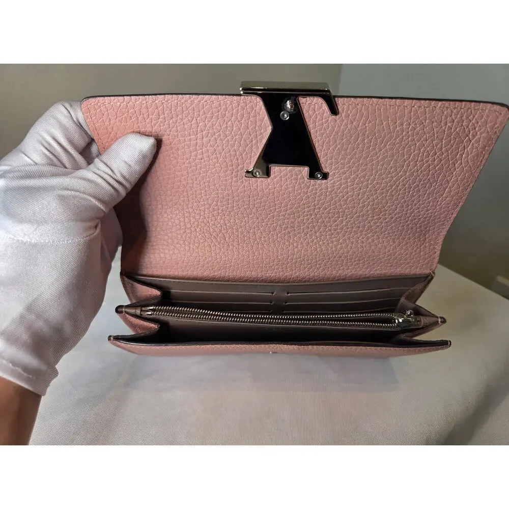 Louis Vuitton Pink Capucines Long Wallet Rose Poudre Taurillon Leather LV - Picture 15 of 15